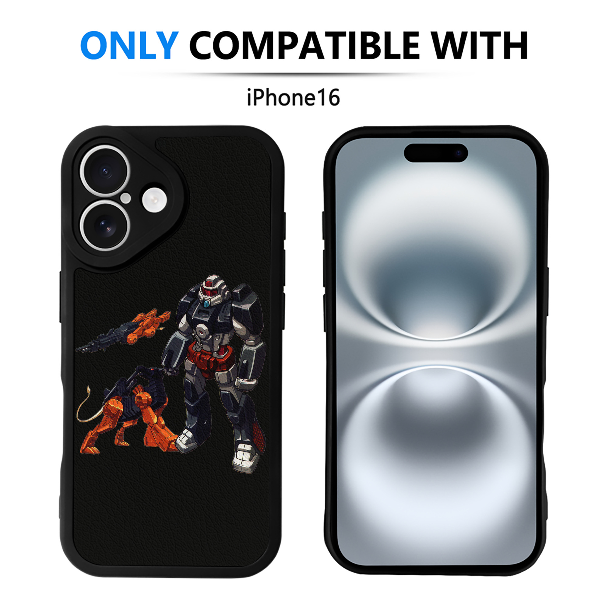 （画像用）  【iPhone 16シリーズ対応】シリコンスマホケース（レザー調） 材質：シリコン